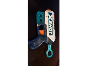 xshot pistola ricarica maniglia nerf blaster giocattolo 3d print model - Mito3D