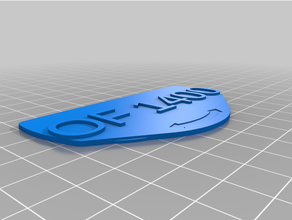 personalizzato syof1400stainer etichettato frontalino 3d print model - Mito3D