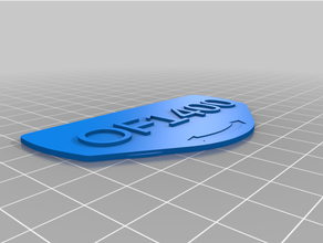 cusof1400rev2tomized systainer etichettato frontalino personalizzato 3d print model - Mito3D