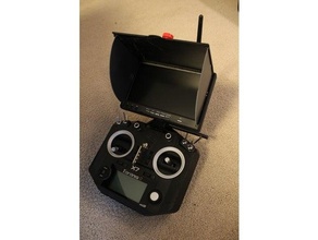 taranis x7 fpv monitor mount quadcopter radio control 3d print model - Mito3D