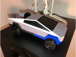Tesla Cybertruck fwd Motor gen 1 Radio Kontrolle funkgesteuert rc Wagen 3d print model - Mito3D
