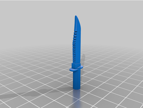 5mm combate cuchillo acción figura transformadores 3d print model - Mito3D