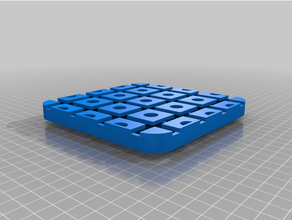 32700 32650 lifepo4 4s 4p batttery cell holder 3d print model - Mito3D