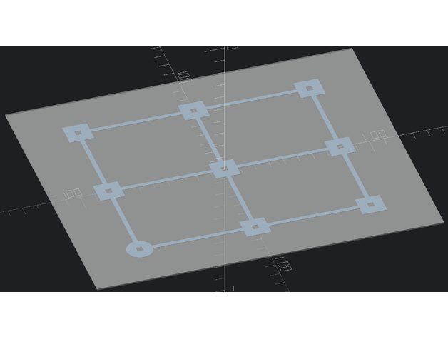 layer calibration shapes - customizable firstlayer printer level 3D print model - Mito3D