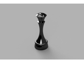 king ajedrez ceramic chess piece echecs rey roi salomon wood woodturning xadrez 3d print model - Mito3D
