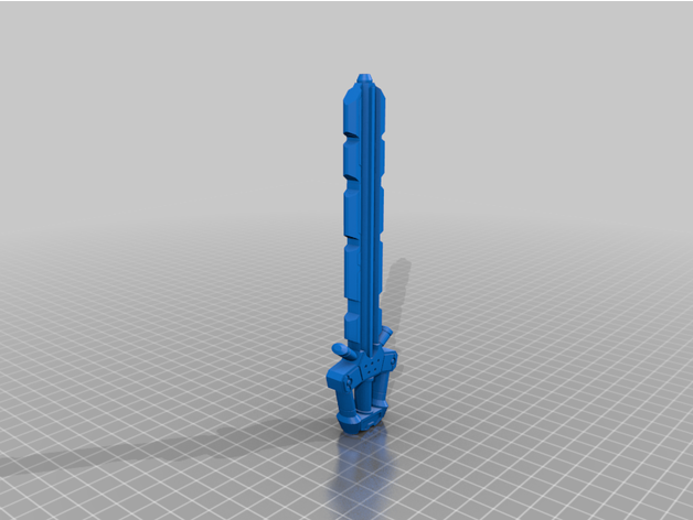 keyblade caneta bic lâmina fenrir chave reino 3D print model - Mito3D