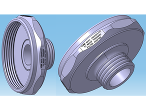 40mm nato rd40x1 7 medop Gewinde Filter Europa Komfort Serie Adapter en148 1 Gasmaske Gas Maske 3d print model - Mito3D