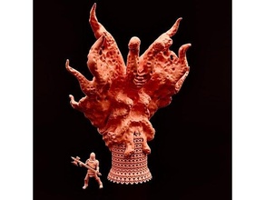 ídolo profano simetria 30mm 32mm 40k jogos tabuleiro demônio demônios dnd masmorras dragões Frostgrave inferno reinos miniatura miniaturas monstros Mordheim terreno 3d print model - Mito3D