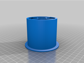 72mm spool adapter 20mm center hole 3d print model - Mito3D