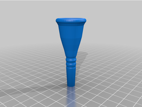 laskey 85e french horn mouthpiece customized 3d print model - Mito3D