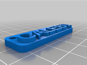 customized clever tagcaleb 3d print model - Mito3D