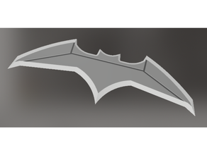 batman vs superhombre batarang artilugio ben affleck dc historietas justicia liga película apuntalar shuriken 3d print model - Mito3D