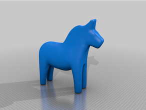 Suecia dala caballo 3d print model - Mito3D