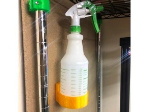 simple spray bottle mount screws 3d print model - Mito3D
