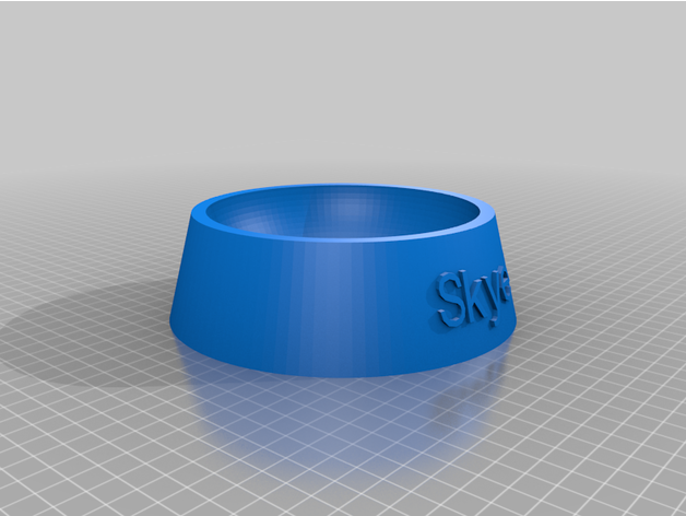 skye food bowl customized 3D print model - Mito3D