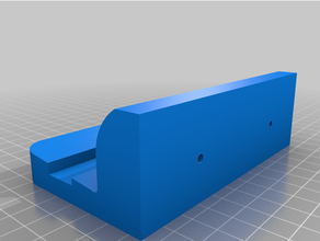 3ds wall stand modified holes 3d print model - Mito3D