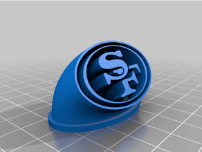 sf logo extruido 3d print model - Mito3D