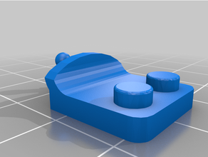 knex Walze Untersetzer Lego Stuhl Adapter kompatibel 3d print model - Mito3D