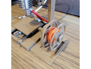 mini dvd printer spool 3d parts filament holder 3d print model - Mito3D