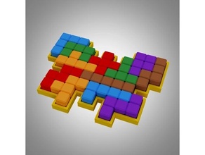 buddha butterfly pentomino puzzle 3d print model - Mito3D