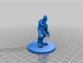 yagnoloth dd demon dnd miniature prop dungeons dragons hyena lobster pathfinder roleplaying rpg tabletop gaming tome foes 3d print model - Mito3D