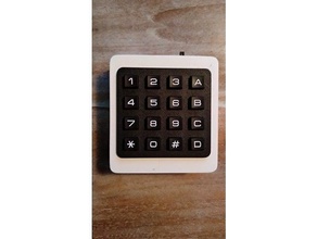 alarm keypad case esp8266 3d print model - Mito3D