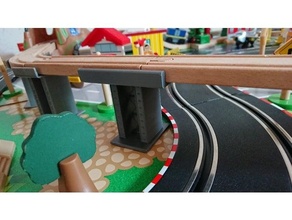 pilier circuit train bois boîte Jeu jeux jouet Plastique poteau 3d print model - Mito3D