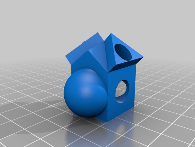 complexe verser tester imprimante forme 3d étalonnage impression 3D print model - Mito3D