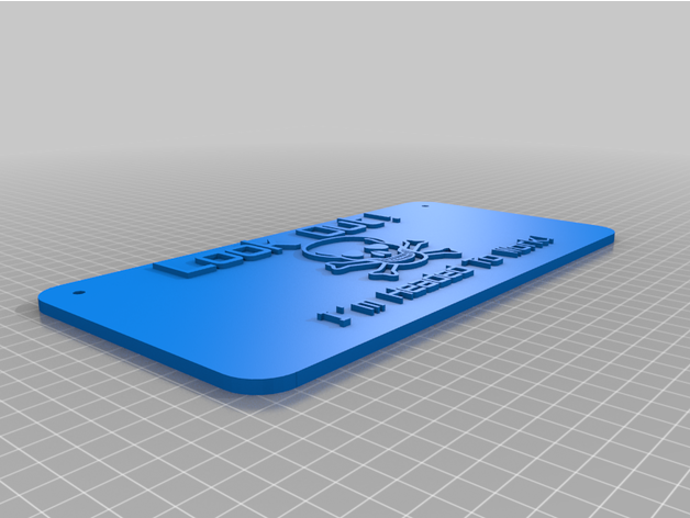 customized sign 3D print model - Mito3D
