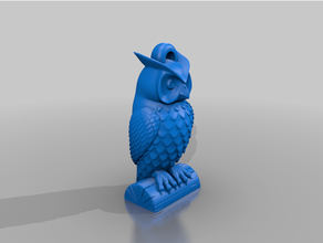 owl key chain 3d printing keychain keyring test print 3d print model - Mito3D
