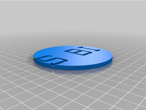 personnalisé coasterzed personnalisable boisson Coaster 3d print model - Mito3D