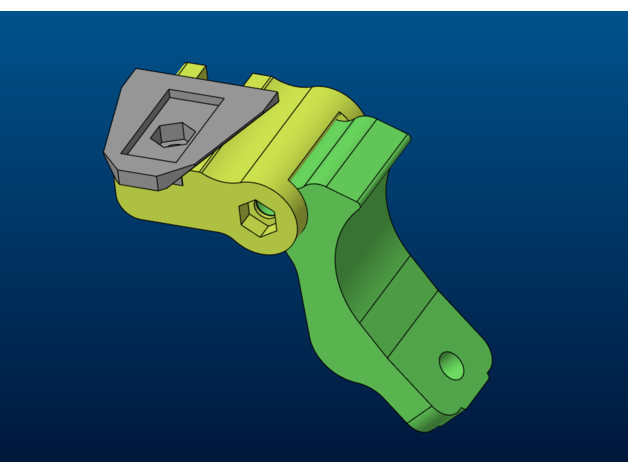 Wilcox Schwalbenschwanz Nacht Vision montieren arm Adapter nicken pvs14 3D print model - Mito3D