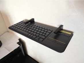 logitech k400+ keyboard holder k400 3d print model - Mito3D
