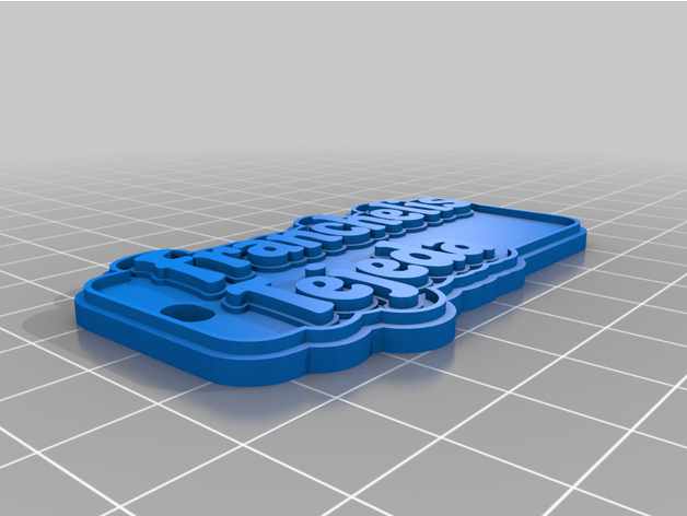 angepasst mehrzeilig Etikett keychaintejeda 3D print model - Mito3D