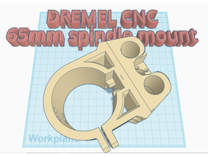 65mm spindle mount dremel cnc 3d print model - Mito3D