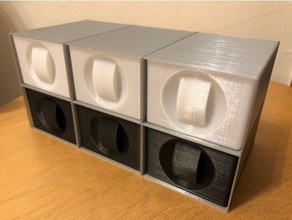 Composants tiroirs vase mode 3d print model - Mito3D