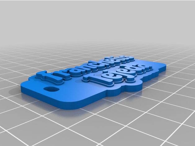 customized multiline tag keychllllaintejedansiaty 3D print model - Mito3D