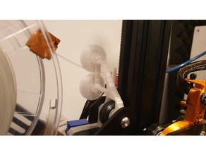 ender 3 filamento rullo guida scatto creality ender3 pro 3d print model - Mito3D