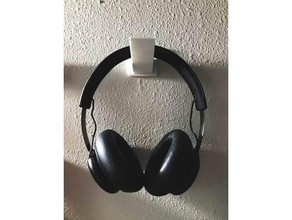 casque musique crochet wall mounted écouteurs titulaire soutien 3d print model - Mito3D