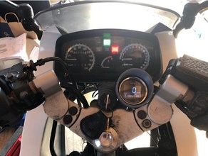 ninja 250 GPS compteur vitesse guidon monter 52mm kawasaki ex250 moto montures 3d print model - Mito3D