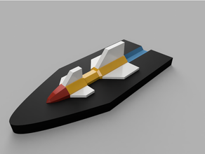 Battlefleet gothique 3d espace missiles bfg compteurs jetons Marqueurs marqueurs 3d print model - Mito3D