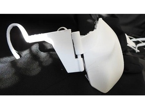 21st siècle visage masque 3 3d imprimé art autodesk fusion 360 coronavirus conception 3d print model - Mito3D