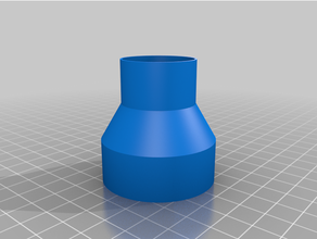 customized simple pipe reducer - v3 3d print model - Mito3D