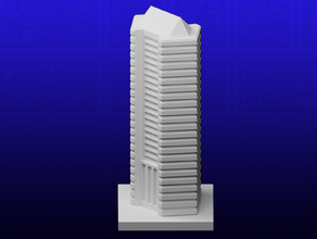 Greeblecity köşegen kule 3d print model - Mito3D