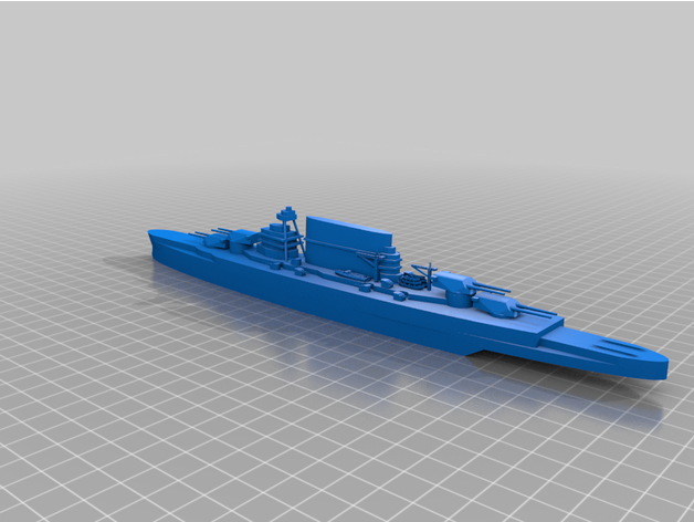 uss Lexington crucero batalla acorazado Embarcacion buque guerra ww1 ww2 Guerra Mundial 3D print model - Mito3D