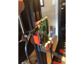 ender raspberry pi clip-on holder creality 3 5 pro case 3d print model - Mito3D