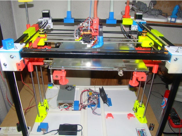 impresora3d núcleo xy grande parte2 300x300x300 mm electronica arduino i3d iluminacion LED rgb impresora 3d 3D print model - Mito3D