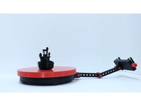 motorized turntable - plateau tournant motoris 3d print model - Mito3D