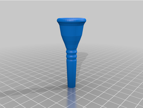 laskey 70g french horn mouthpiece 3d print model - Mito3D