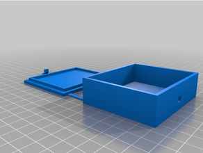 personalizado paramétrico flex hinge caja pestillo openscad 3d print model - Mito3D